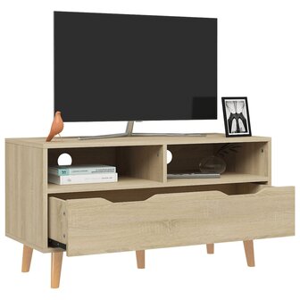 Tv-meubel 90x40x48,5 cm bewerkt hout sonoma eikenkleurig 3