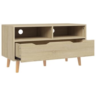 Tv-meubel 90x40x48,5 cm bewerkt hout sonoma eikenkleurig 4