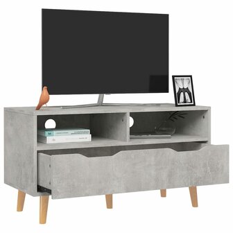 Tv-meubel 90x40x48,5 cm bewerkt hout betongrijs 3