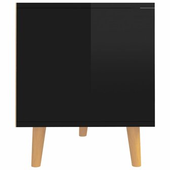 Tv-meubel 90x40x48,5 cm bewerkt hout hoogglans zwart 6