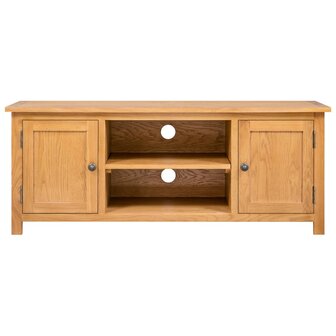 Tv-meubel 110x35x44 cm massief eikenhout 3