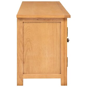 Tv-meubel 110x35x44 cm massief eikenhout 4