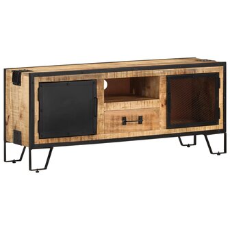 Tv-meubel 110x31x46 cm ruw mangohout 1