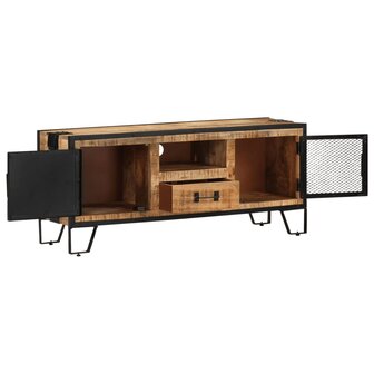 Tv-meubel 110x31x46 cm ruw mangohout 2