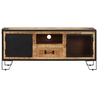 Tv-meubel 110x31x46 cm ruw mangohout 4