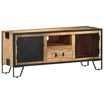 Tv-meubel 110x31x46 cm ruw mangohout 11