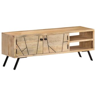 Tv-meubel 110x30x40 cm massief mangohout 11