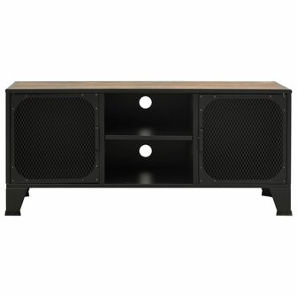 Tv-meubel 105x36x47 cm metaal en MDF rustiek bruin 3