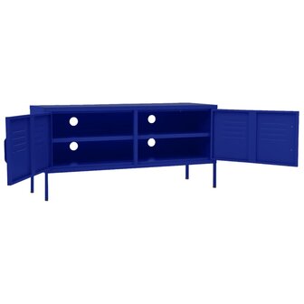 Tv-meubel 105x35x50 cm staal marineblauw 6