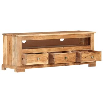 Tv-meubel 110x30x40 cm massief acaciahout bruin 4