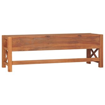 Tv-meubel met lades 120x40x45 cm massief teakhout 4