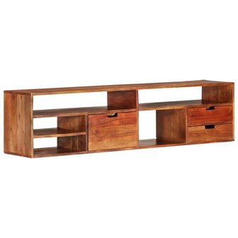 Tv-meubel 140x30x35 cm massief acaciahout 1