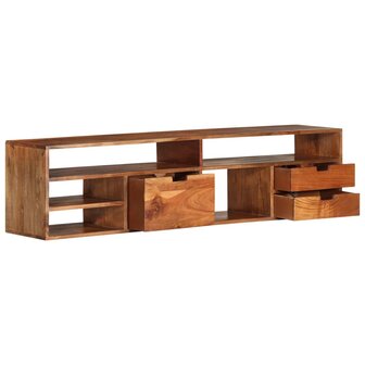 Tv-meubel 140x30x35 cm massief acaciahout 4