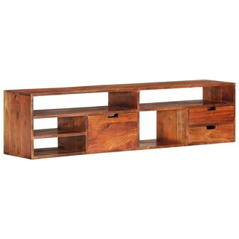 Tv-meubel 140x30x35 cm massief acaciahout 10