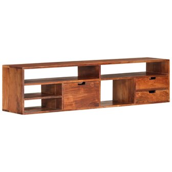 Tv-meubel 140x30x35 cm massief acaciahout 11