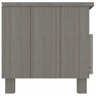 Tv-meubel HAMAR 106x40x40 cm massief grenenhout lichtgrijs 4