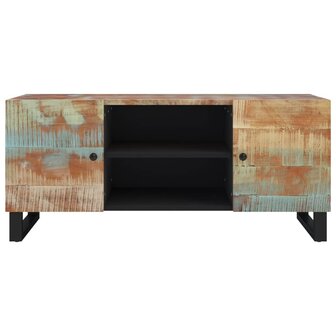 Tv-meubel 105x33x46 cm massief teruggewonnen hout 4