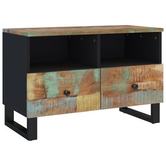 Tv-meubel 70x33x46cm massief teruggewonnen hout 2