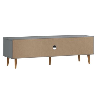 Tv-meubel MOLDE 158x40x49 cm massief grenenhout grijs 7