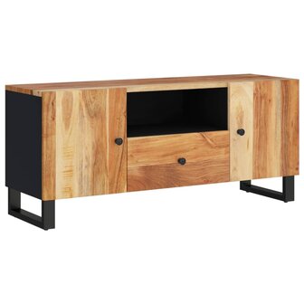 Tv-meubel 105x33,5x46 cm massief acaciahout en bewerkt hout 11