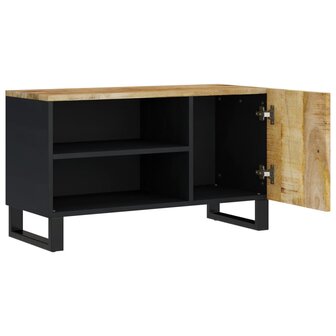 Tv-meubel 80x33x46 cm massief mangohout en bewerkt hout 4