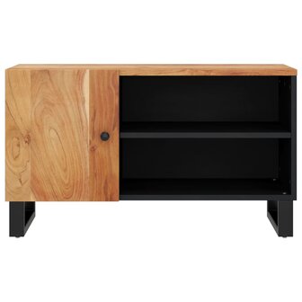 Tv-meubel 80x33x46 cm massief acaciahout en bewerkt hout 5