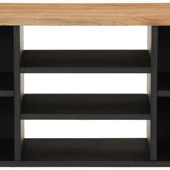 Tv-meubel 100x33x46 cm massief acaciahout en bewerkt hout 7