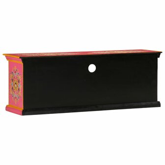 Tv-meubel 110x30x40 cm massief mangohout roze 6