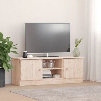 TV-meubel ALTA 112x35x41 cm massief grenenhout 1