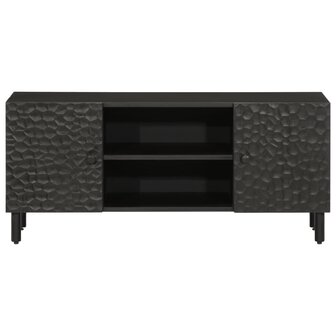 Tv-meubel 105x33x46 cm massief mangohout zwart 3