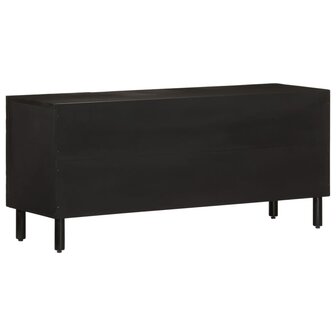 Tv-meubel 105x33x46 cm massief mangohout zwart 5