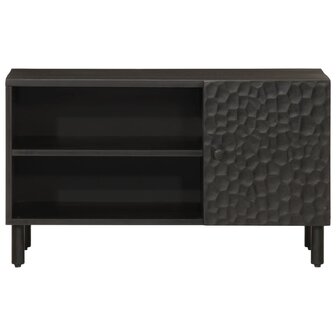 Tv-meubel 80x31x46 cm massief mangohout zwart 3