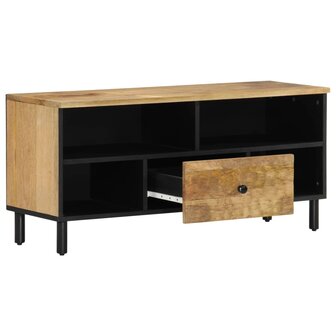 Tv-meubel 100x33x46 cm massief mangohout 2