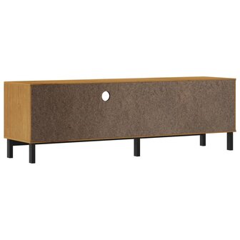 TV-meubel met glazen deur FLAM 158x40x50 cm massief grenenhout 7