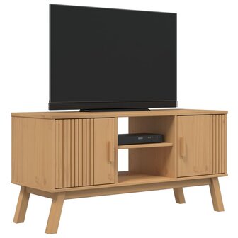 Tv-meubel OLDEN 114x43x57 cm massief grenenhout bruin 5