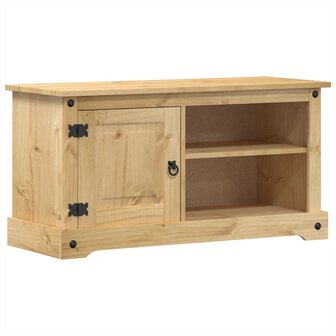 Tv-meubel Corona 100x37x52 cm massief grenenhout 2