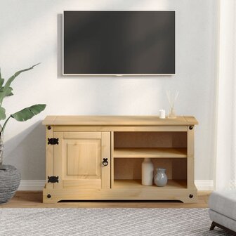 Tv-meubel Corona 100x37x52 cm massief grenenhout 3