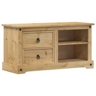 Tv-meubel Corona 100x40x52 cm massief grenenhout 2