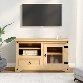 Tv-meubel Corona 100x45x58 cm massief grenenhout 3