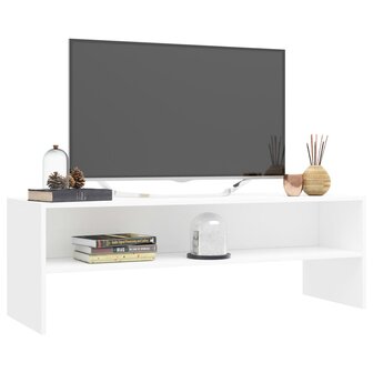 Tv-meubel 120x40x40 cm bewerkt hout wit 3