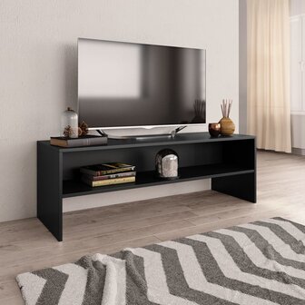 Tv-meubel 120x40x40 cm bewerkt hout zwart 1