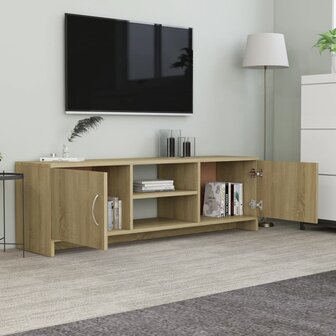 Tv-meubel 120x30x37,5 cm bewerkt hout sonoma eikenkleurig 3