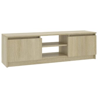 Tv-meubel 120x30x35,5 cm bewerkt hout sonoma eikenkleurig 2