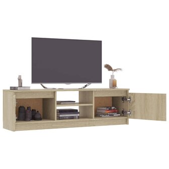 Tv-meubel 120x30x35,5 cm bewerkt hout sonoma eikenkleurig 4