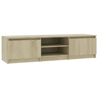 Tv-meubel 140x40x35,5 cm bewerkt hout sonoma eikenkleurig 2