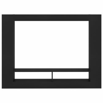 Tv-meubel 152x22x113 cm bewerkt hout zwart 4