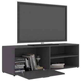 Tv-meubel 120x34x37 cm bewerkt hout grijs 5