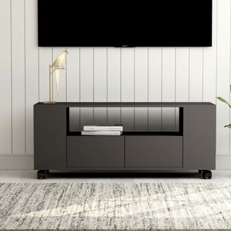 Tv-meubel 120x35x48 cm bewerkt hout grijs 1