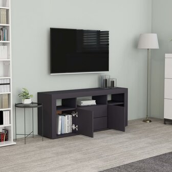 Tv-meubel 120x30x50 cm bewerkt hout grijs 3