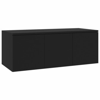 Tv-meubel 80x34x30 cm bewerkt hout zwart 2